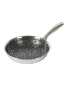 Oster Modessa 8 Inch Nonstick Triply Stainless Steel Frying Pan in Silver