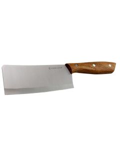 Gibson Home Seward 6 inch Stainless Steel Cleaver with Wooden Handle